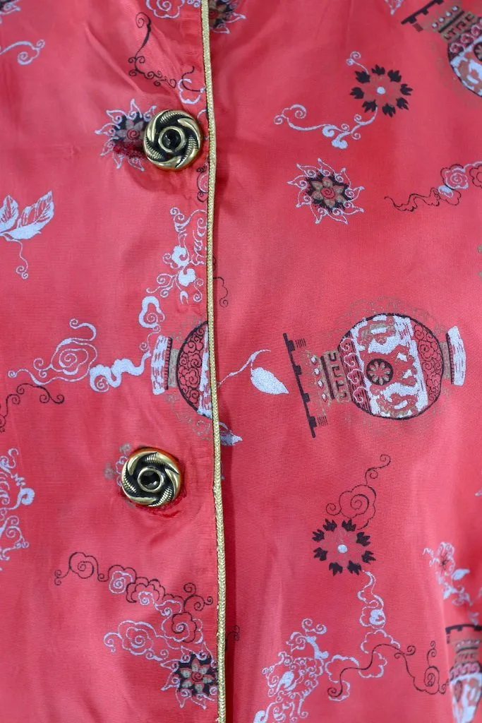 Vintage Chinoiserie Tunic Blouse