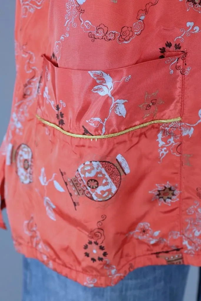 Vintage Chinoiserie Tunic Blouse