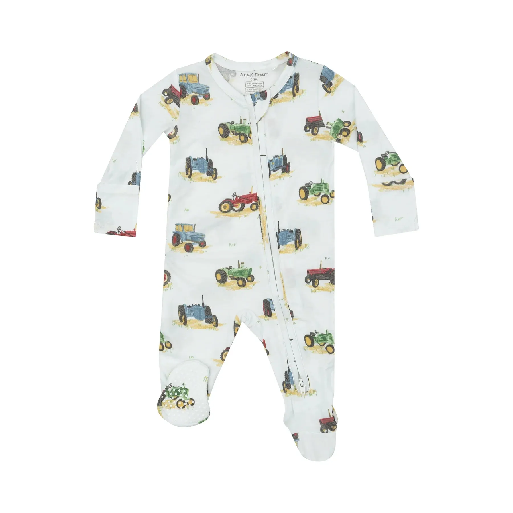 Vintage Tractors 2 Way Zipper Footie