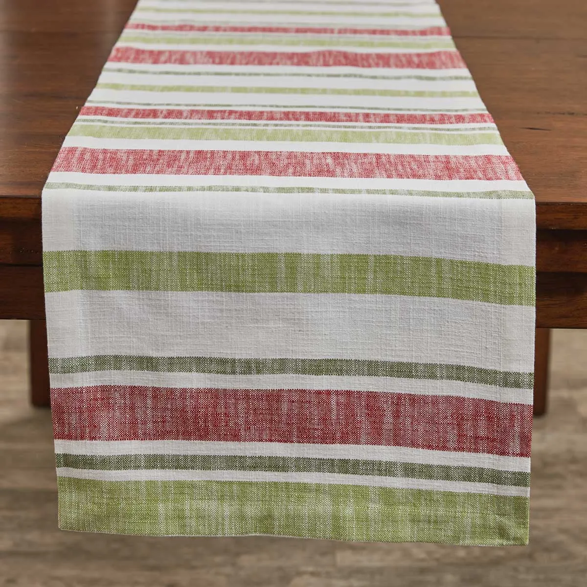 Winter Bliss Stripe Table Runner 72"L Park Designs
