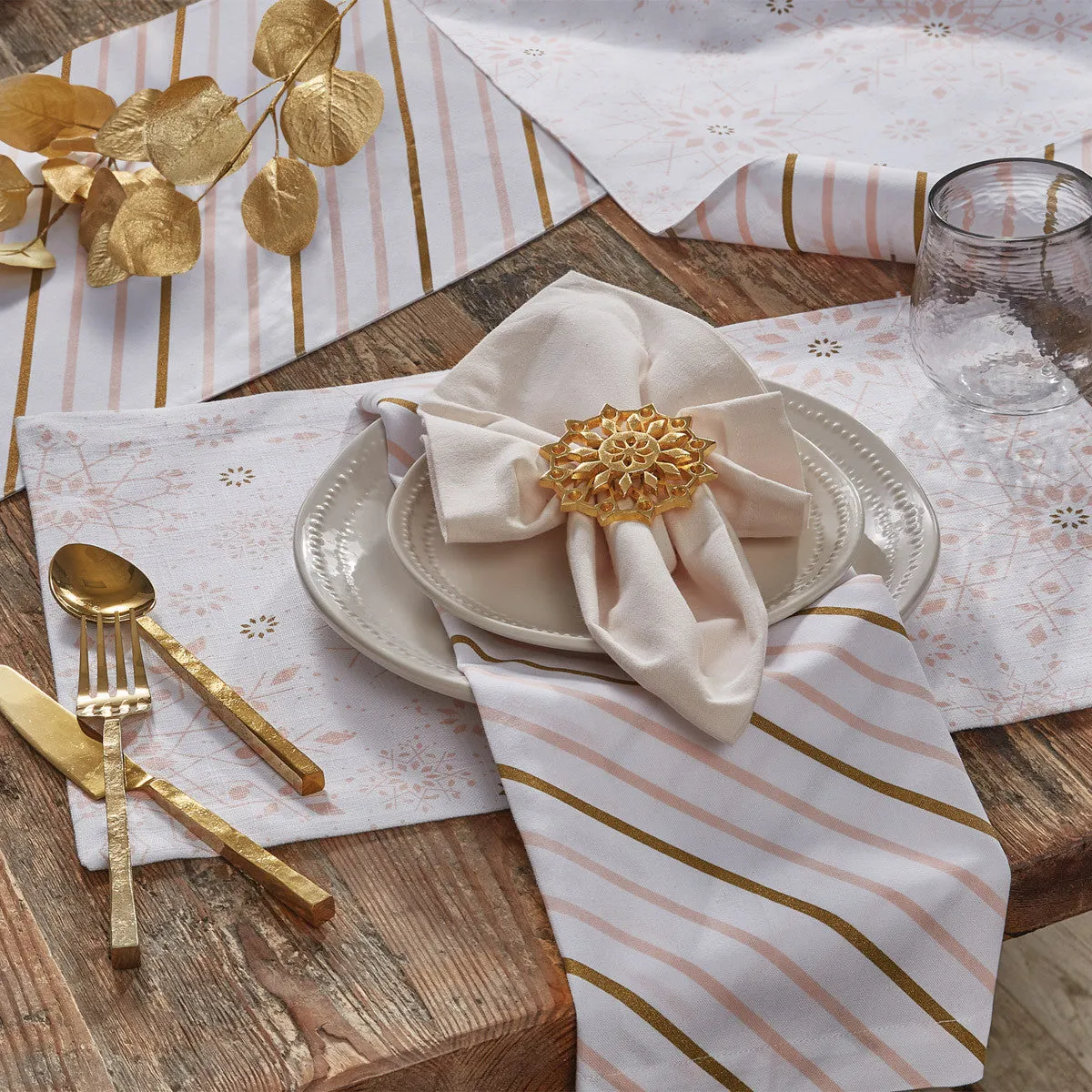 Winter Blush Table Runner 72" L - Park Designs