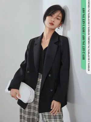 Wjczt Office Ladies Casual White Blazer Women Spring Black Oversized Blazer Jacket Female Elegant Business Short Green Coat