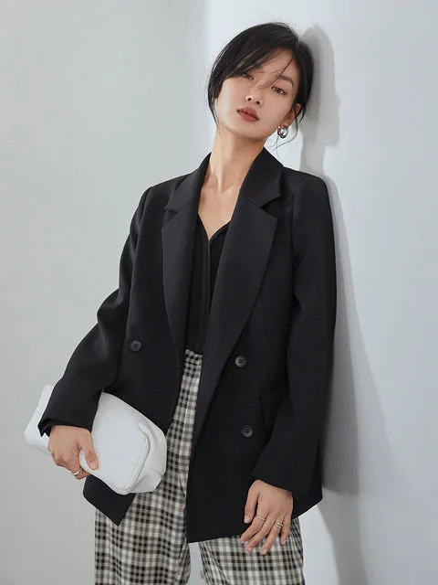 Wjczt Office Ladies Casual White Blazer Women Spring Black Oversized Blazer Jacket Female Elegant Business Short Green Coat
