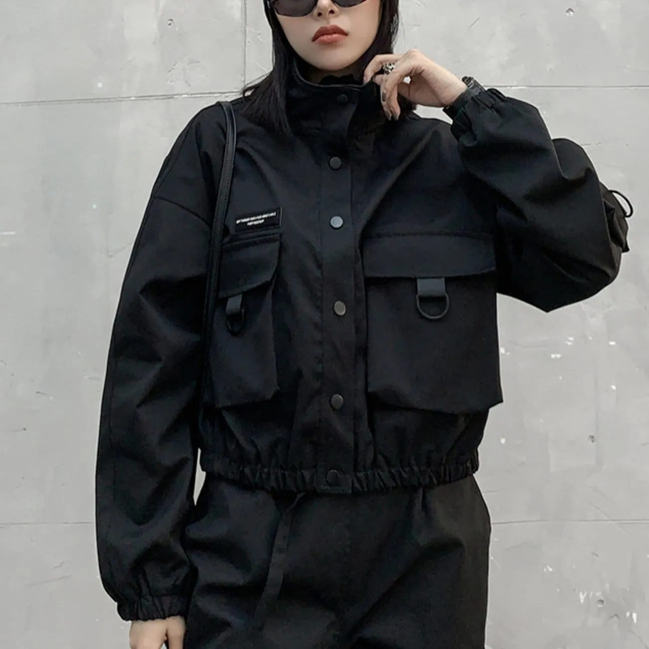 WLS Labeling Pockets Stand Cargo Jacket