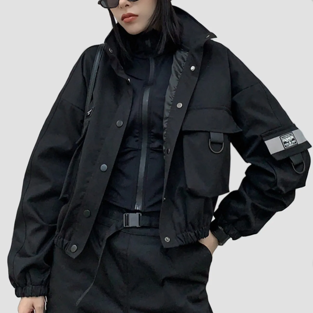 WLS Labeling Pockets Stand Cargo Jacket