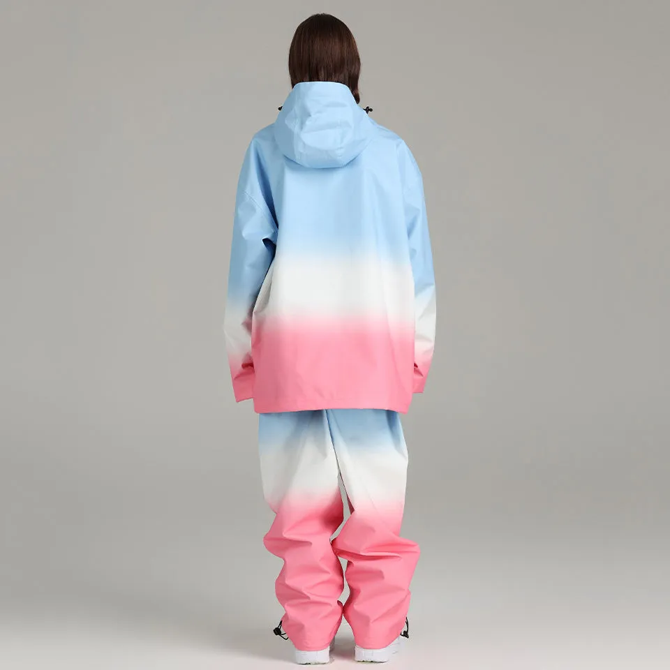 Women Downhill Ski Cargo Jacket Waterproof Snowsuits