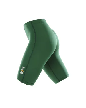 Women's Green Knee Length Short