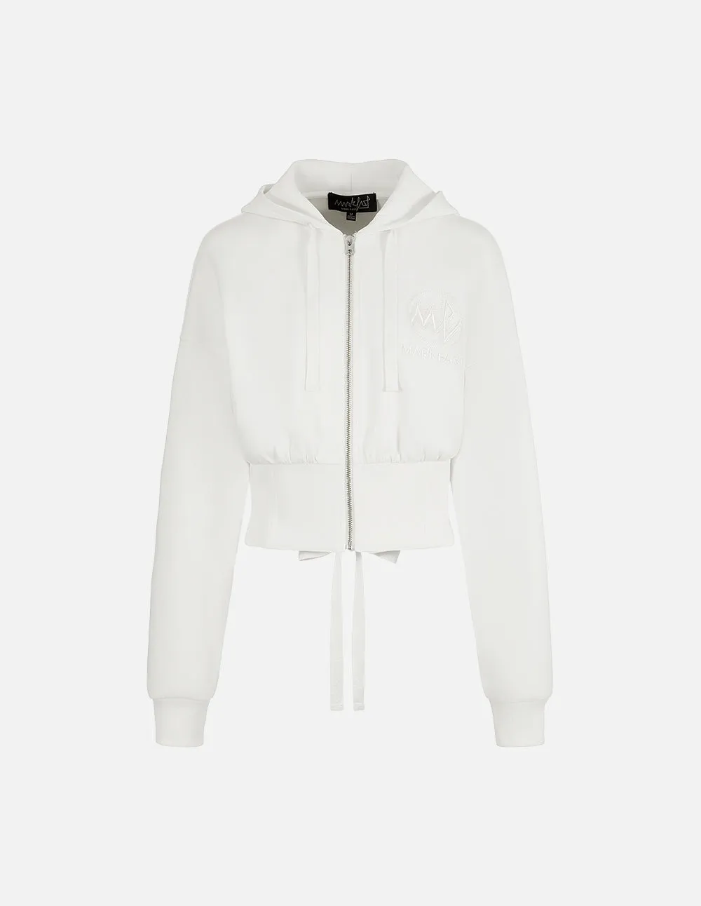 Women's Hooded Strappy Short Sweatshirt Jacket