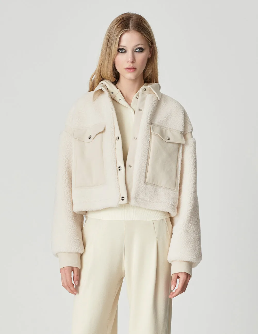 Women's Patchwork Eco-Friendly Fur Short Coat