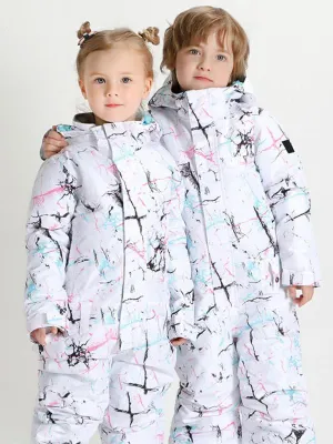 Yeefine Kids One Piece Waterproof Windproof Ski Suits