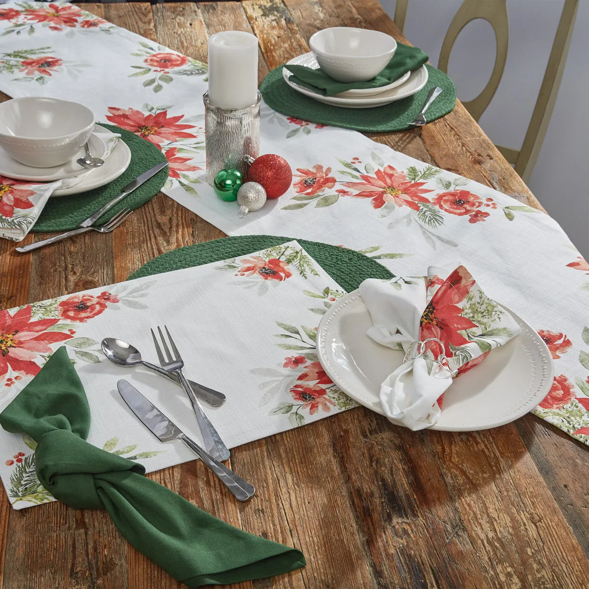 Yuletide Blooms Table Runner - 72" L Park Designs
